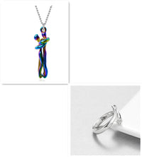 Thumbnail for Love Hug Necklace Unisex Men Women Couple Jewelry Simple Temperament Clavicle Chain Valentines Day Lover Gift